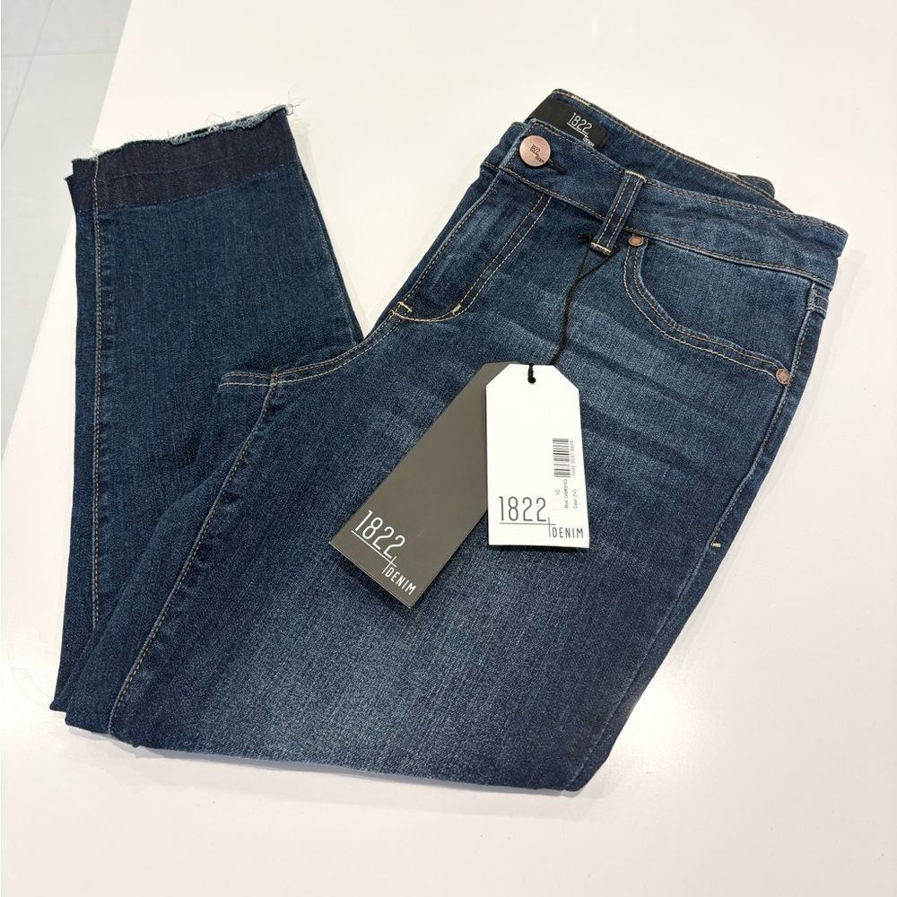 NWT 1822 Heritage Denim crop skinny jeans size 10